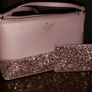 Kate Spade Dusty Peony Purse and Card Holder